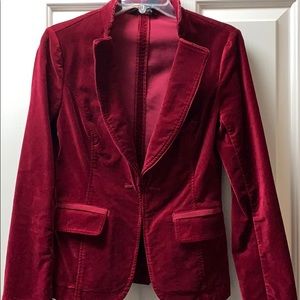 WHBM velvet blazer